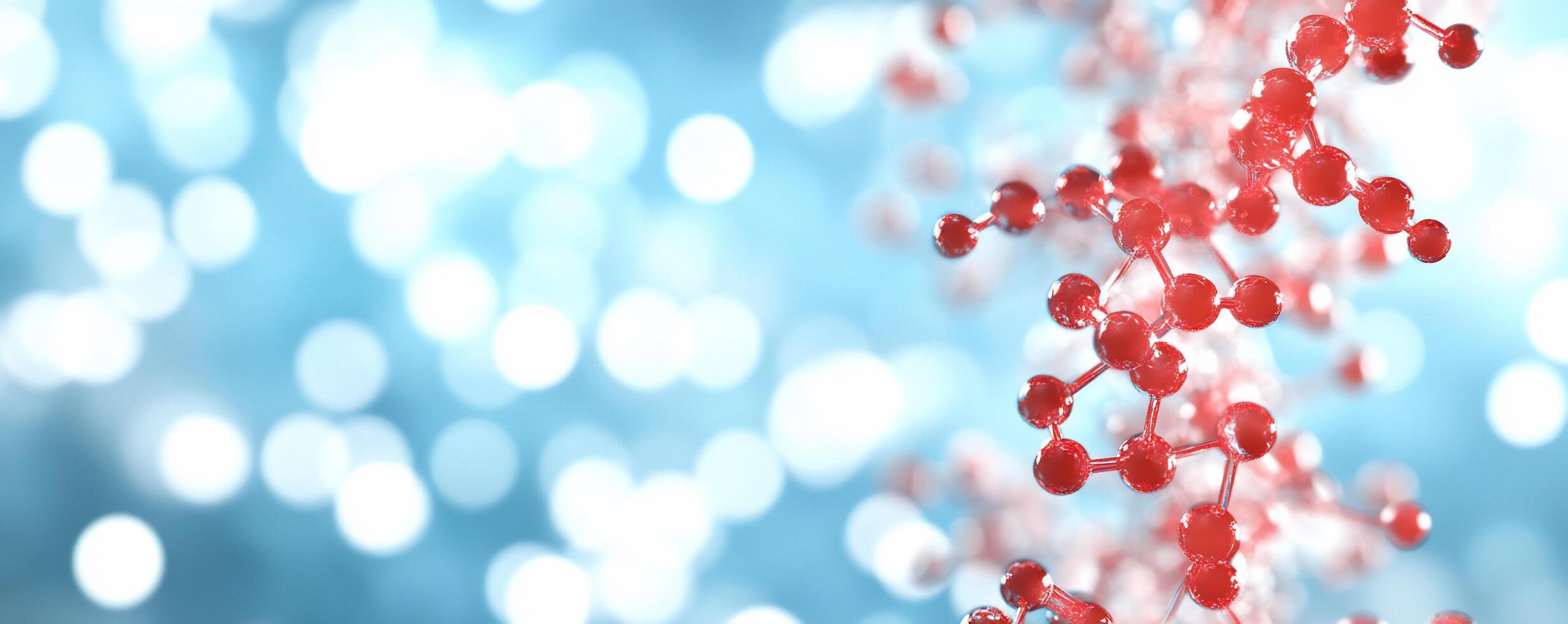 A close up of red and blue bubbles photo