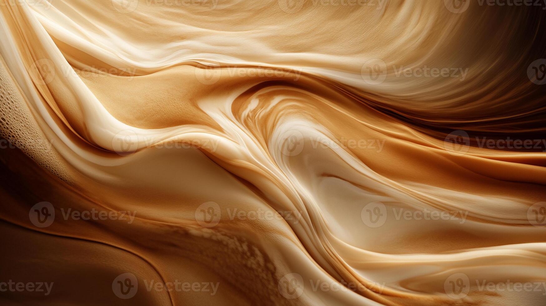 Abstract swirls of coffee or cappuccino. Detailed texture and color blending photo