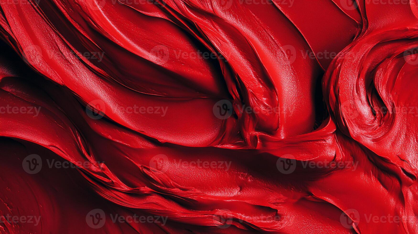 Deep red, textured, glossy substance photo