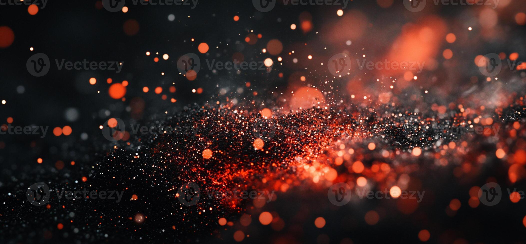 Abstract fiery particles photo