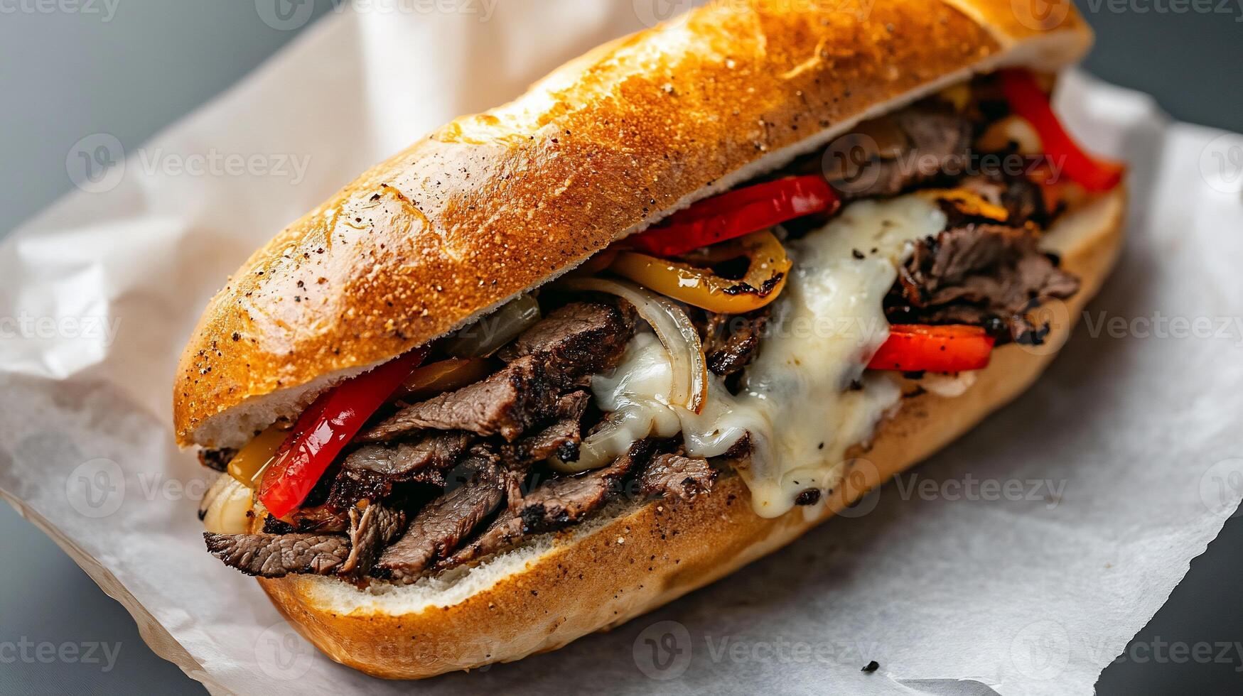 Hearty Philly Cheesesteak Sandwich photo