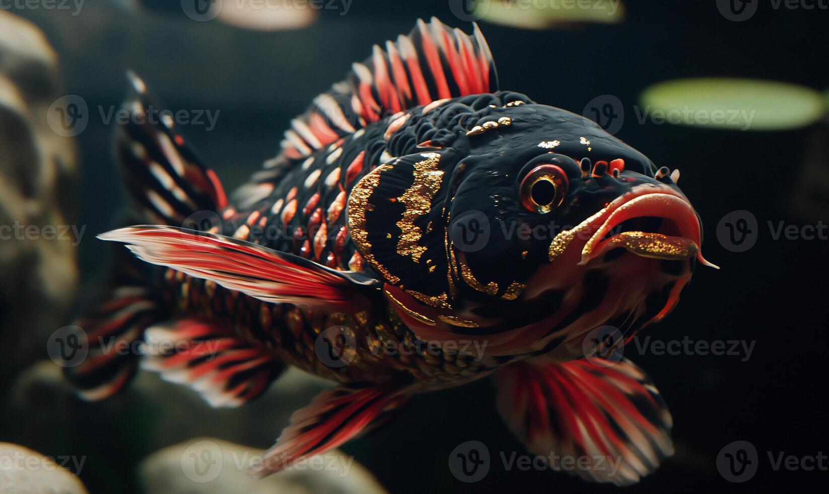 Ornate fish in vibrant colors photo