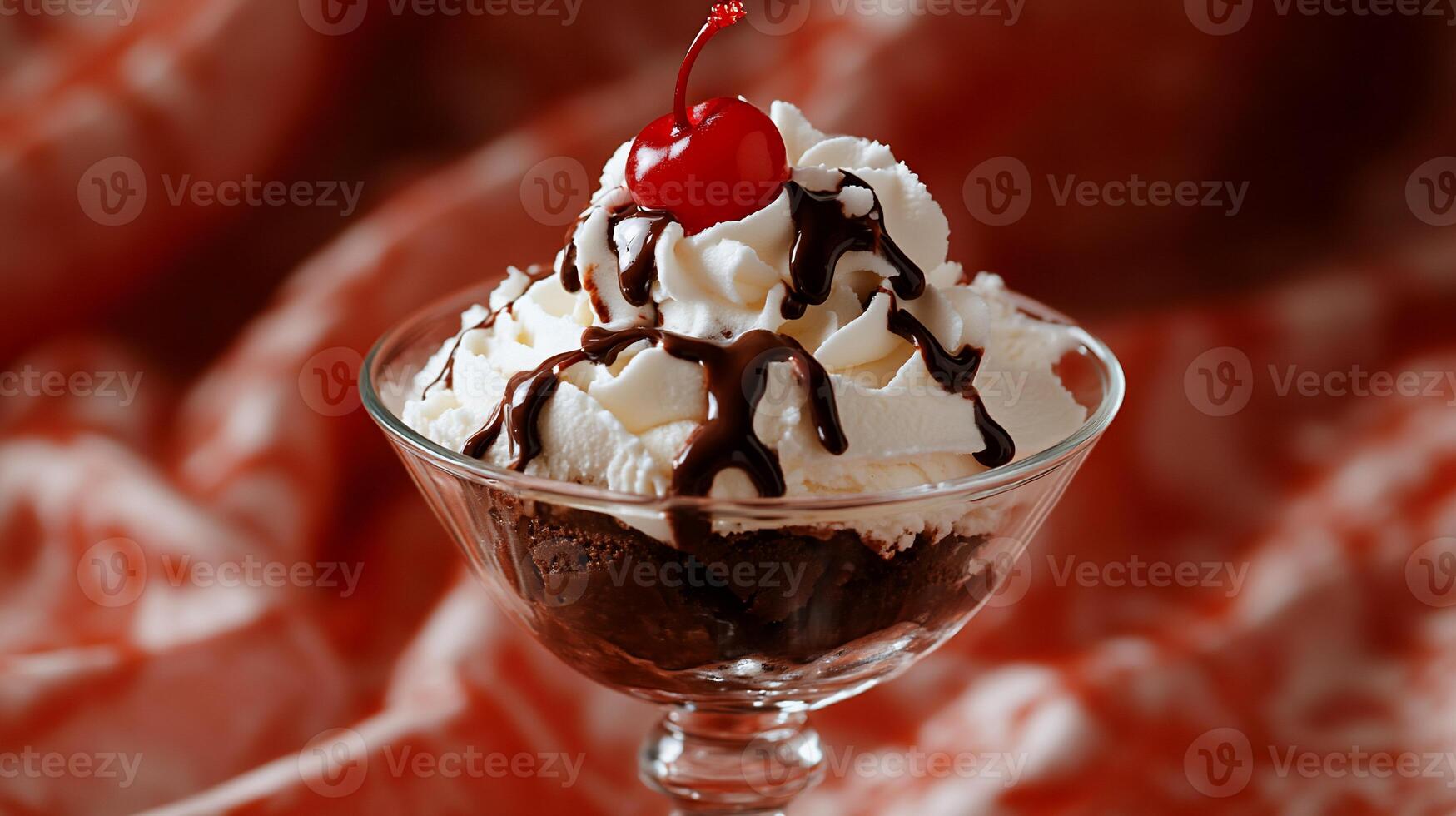 A dessert in a glass photo