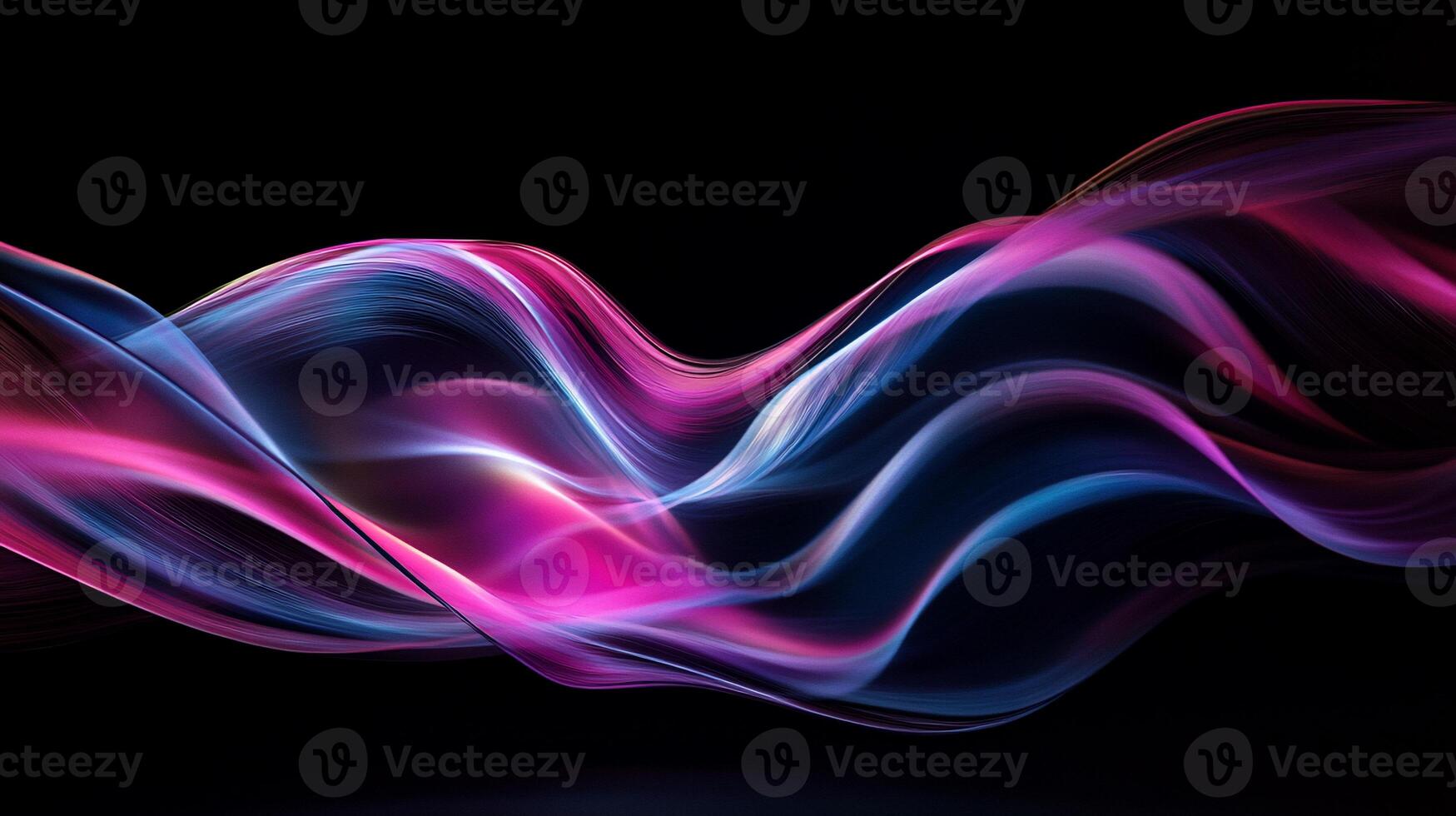 Abstract flowing lines of vibrant colors photo