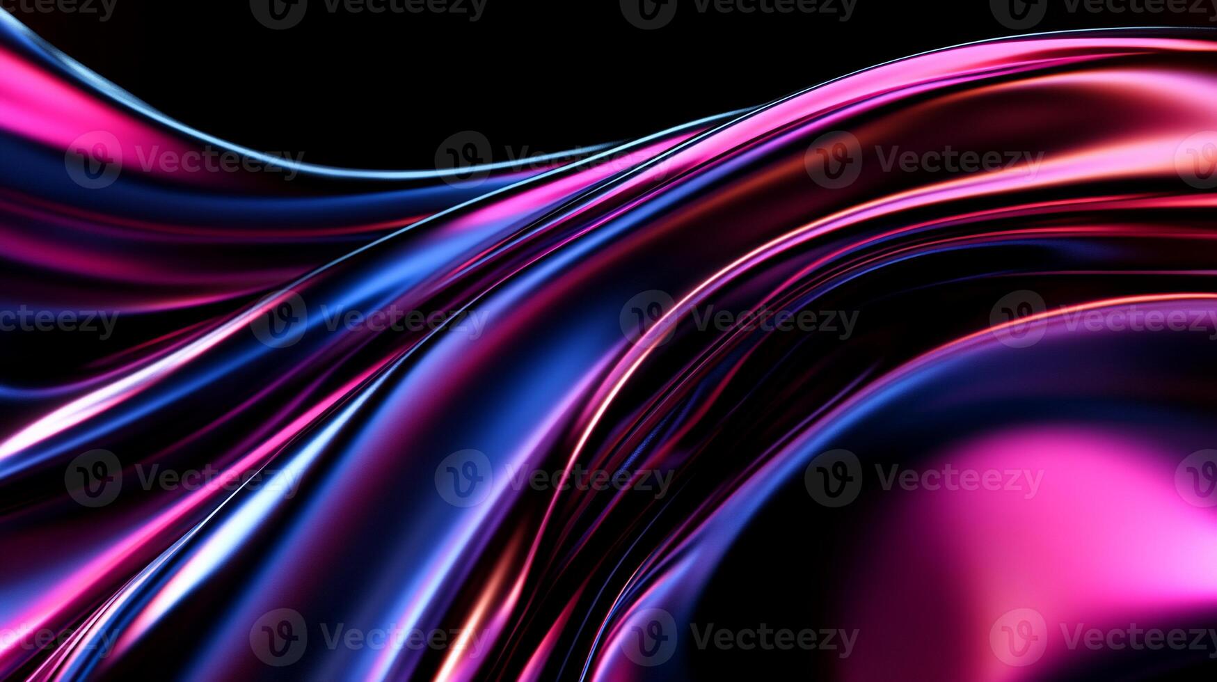 A pink and blue abstract background with waves photo