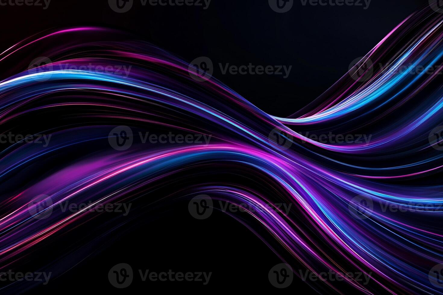 Abstract flowing lines of vibrant color photo