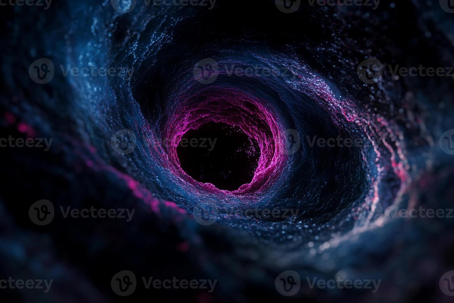 Abstract vortex tunnel photo