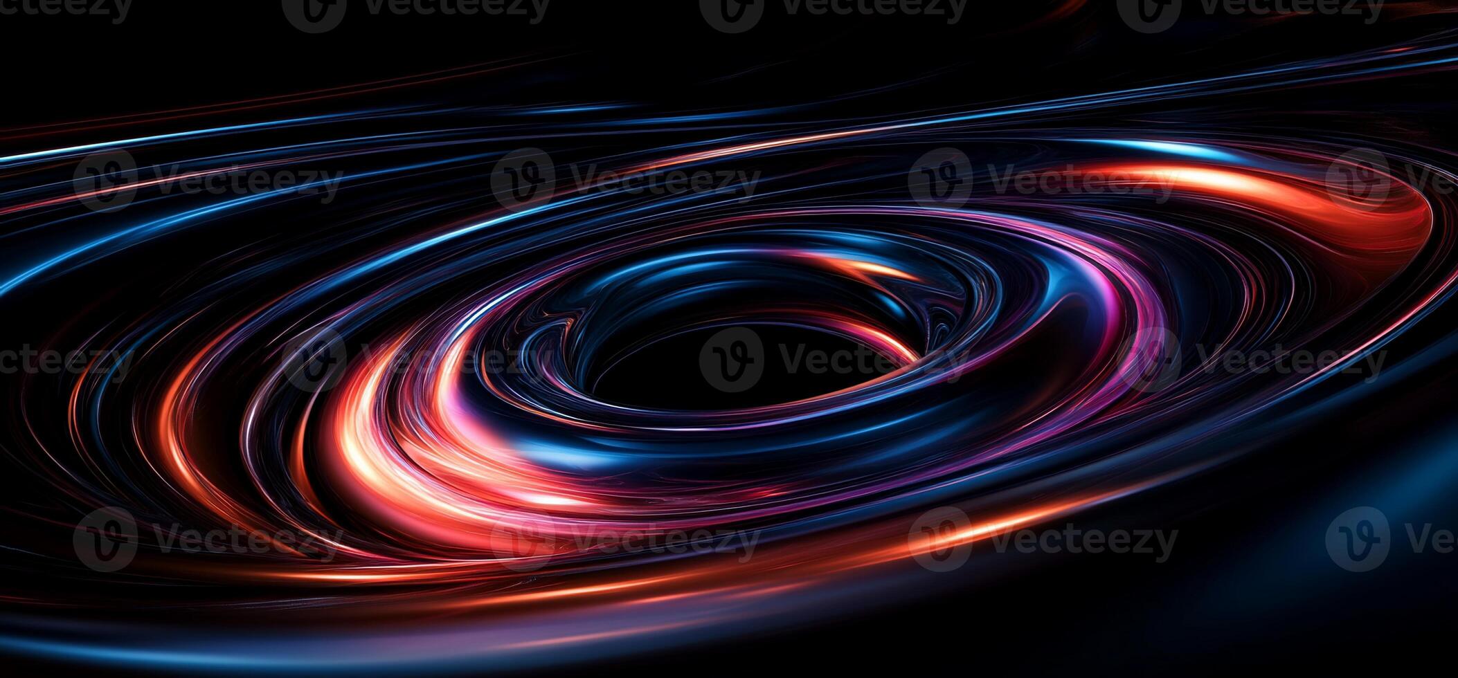 Abstract swirl background with blue and red lights photo
