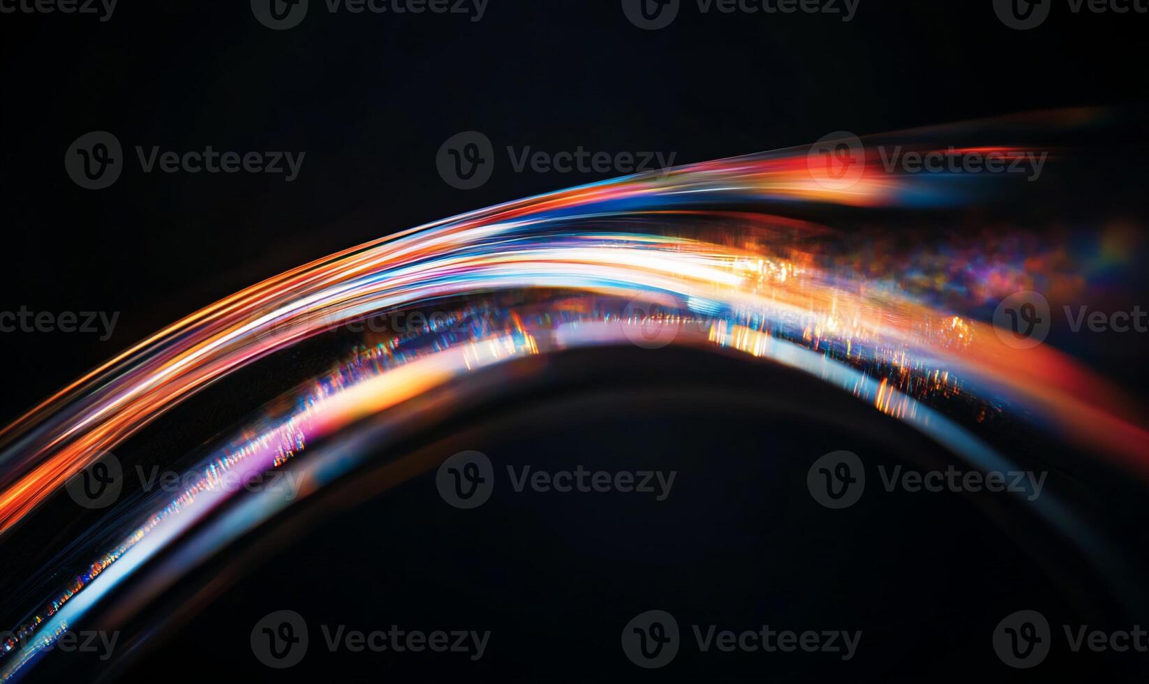 Abstract, vibrant, flowing lines of light photo