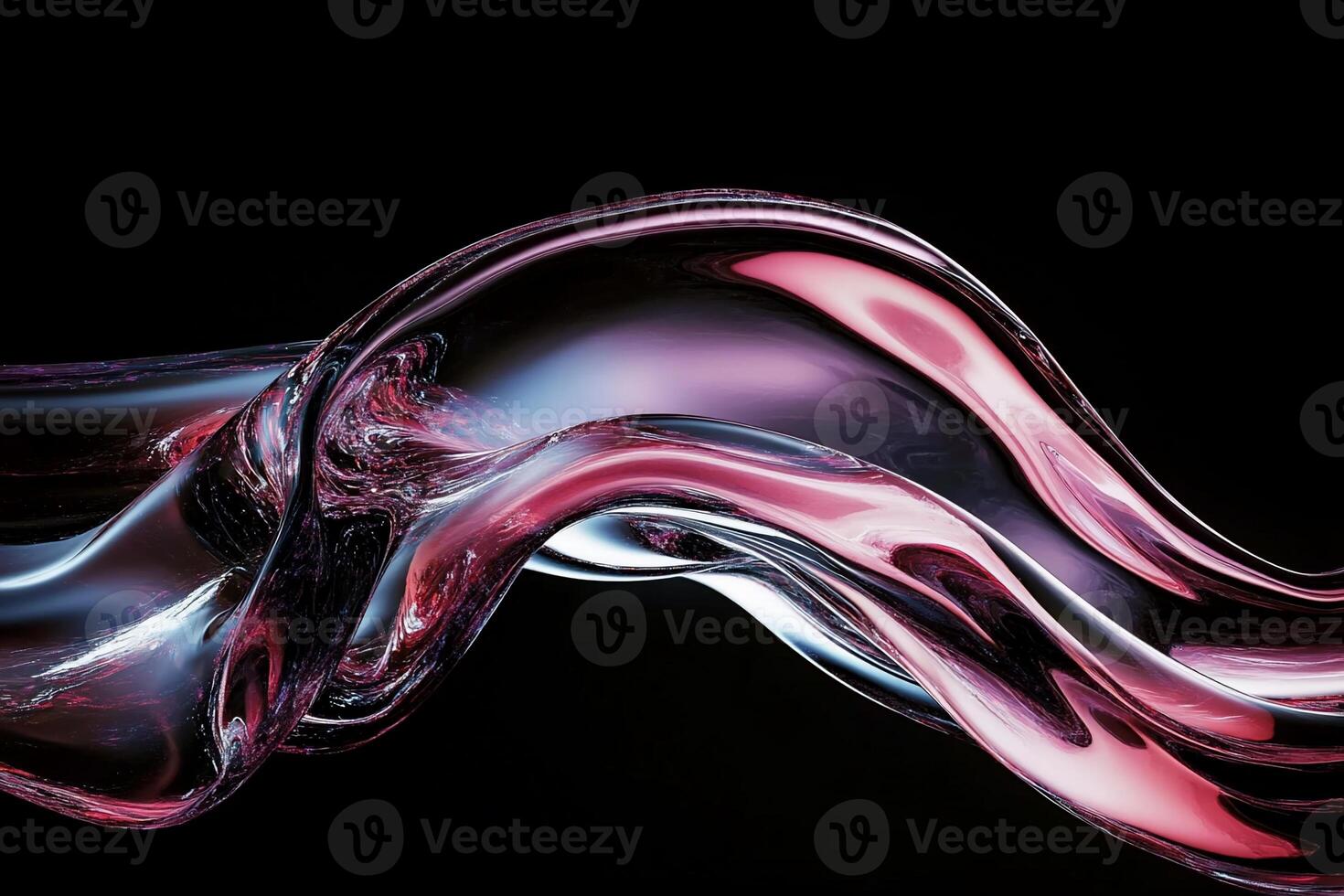 Abstract liquid waves in motion photo