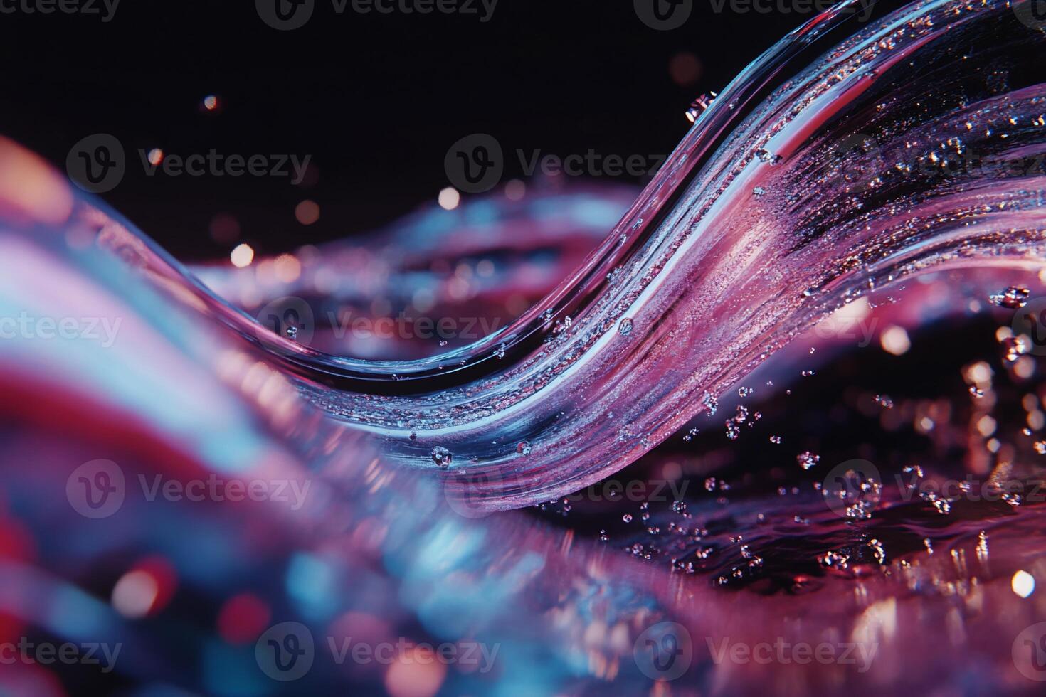 A close up of a liquid with bubbles photo