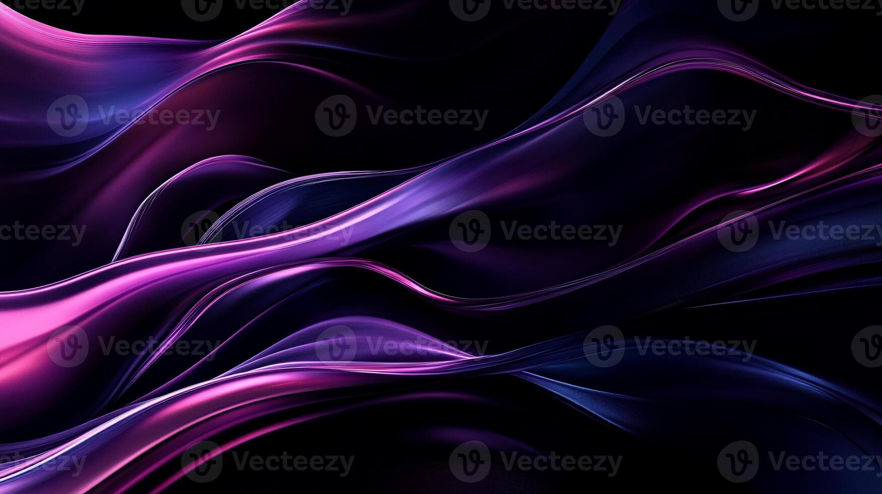 A purple and black background with waves photo