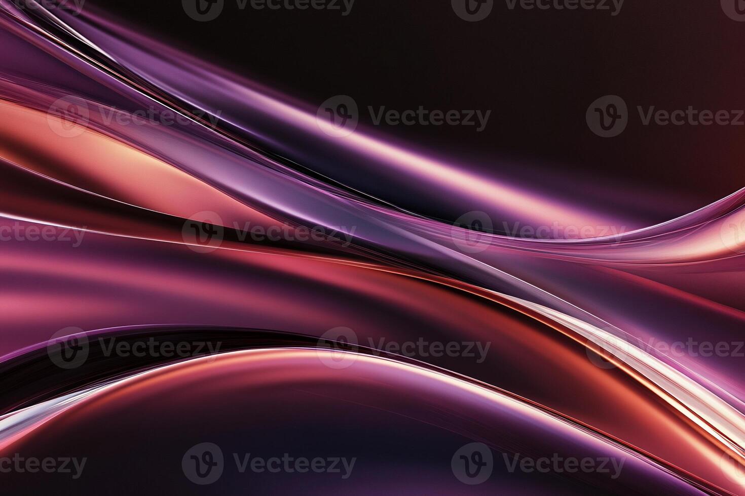 Abstract fluid forms in rich color gradients photo