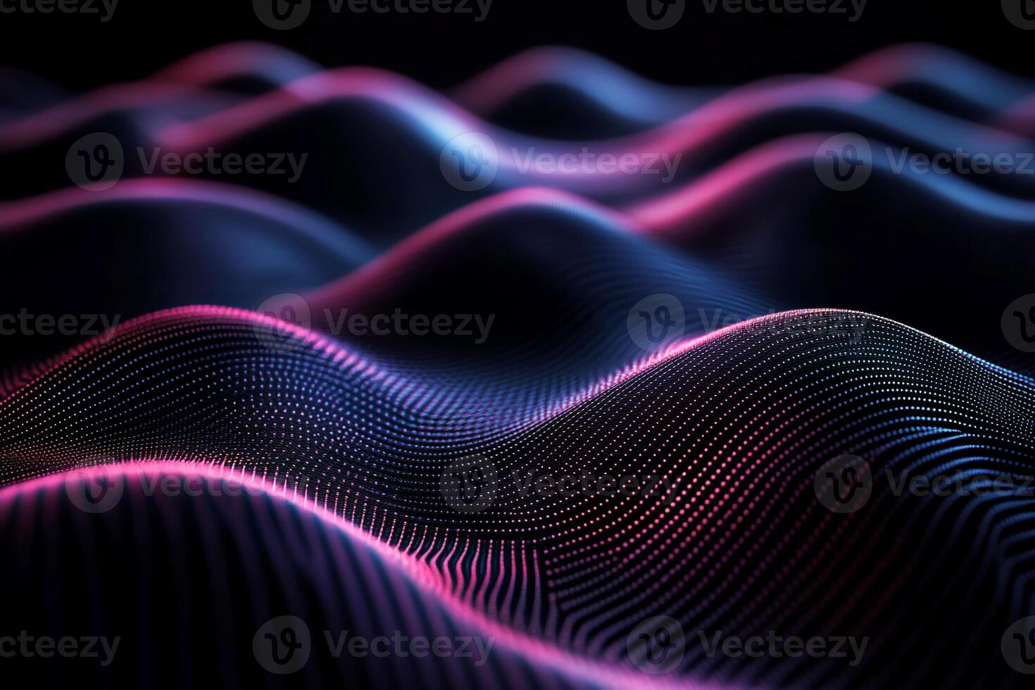 Abstract glowing wave pattern photo