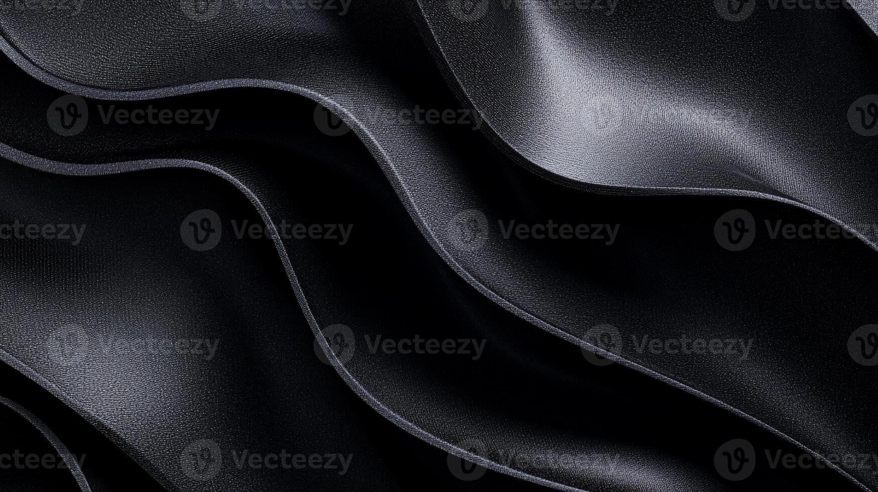 Dark, flowing, draped fabric texture photo