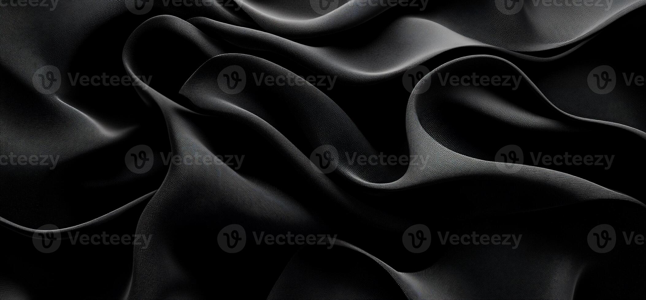 Dark, luxurious fabric drapes photo