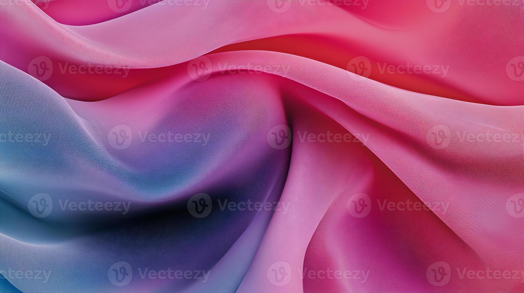 Soft, flowing fabric with ombre colors photo