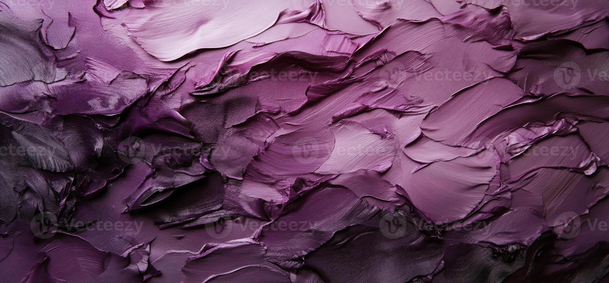 Textured purple abstract art with deep hues and impasto brushstrokes photo