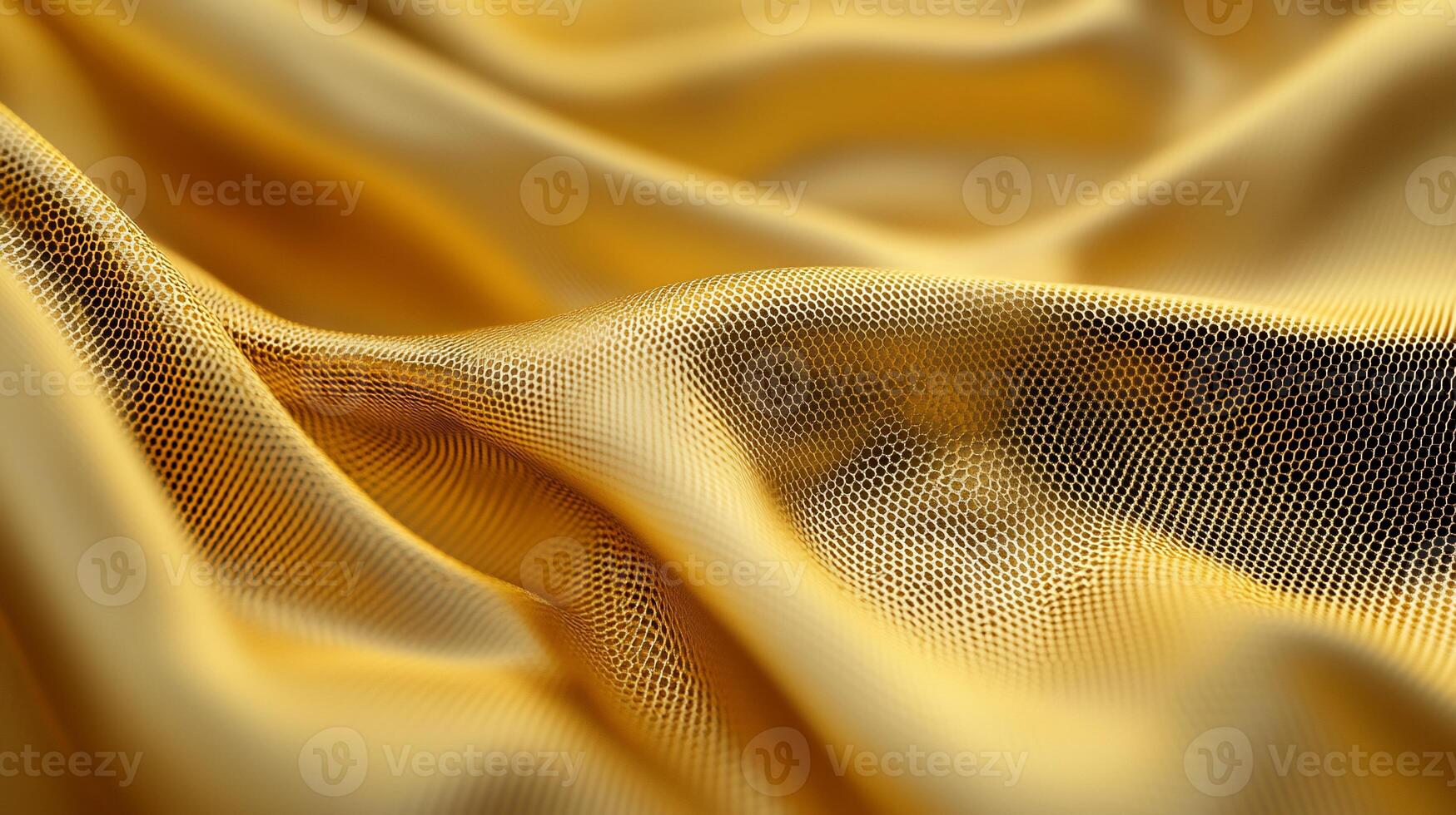 Luxurious golden fabric with subtle texture photo