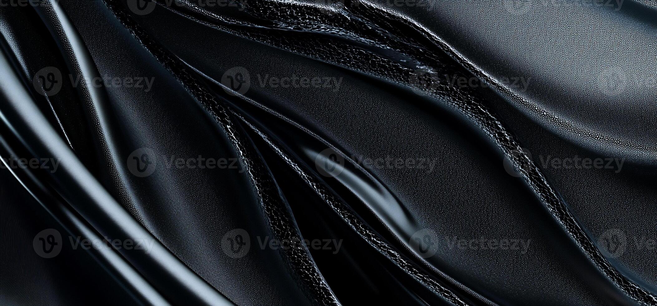 Dark, flowing fabric with subtle texture photo