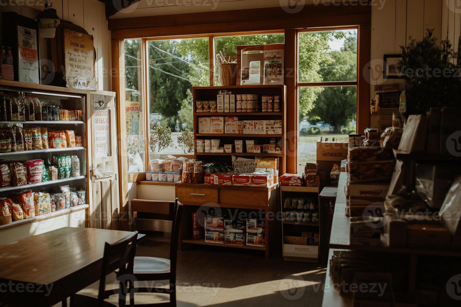 Cozy, sun-drenched general store photo
