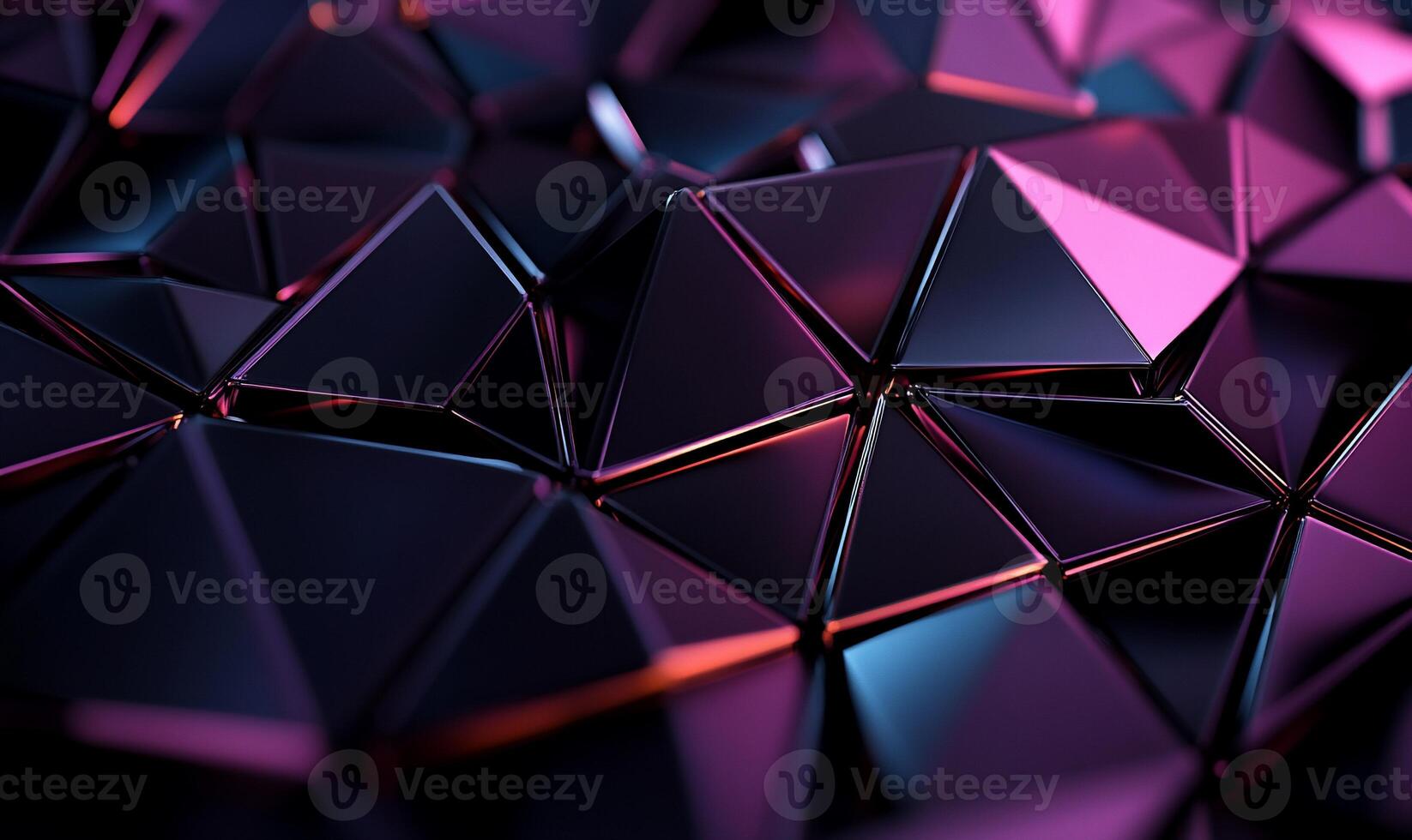 Dark, metallic, triangular abstract texture photo