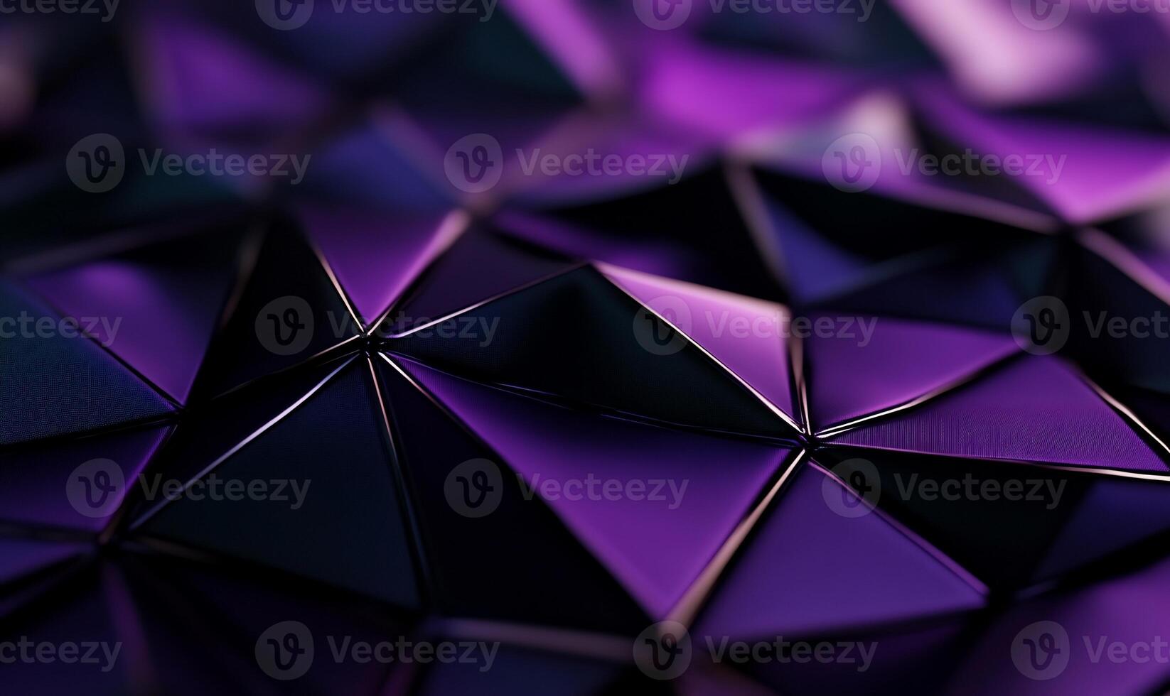 Abstract dark purple metallic triangular pattern photo