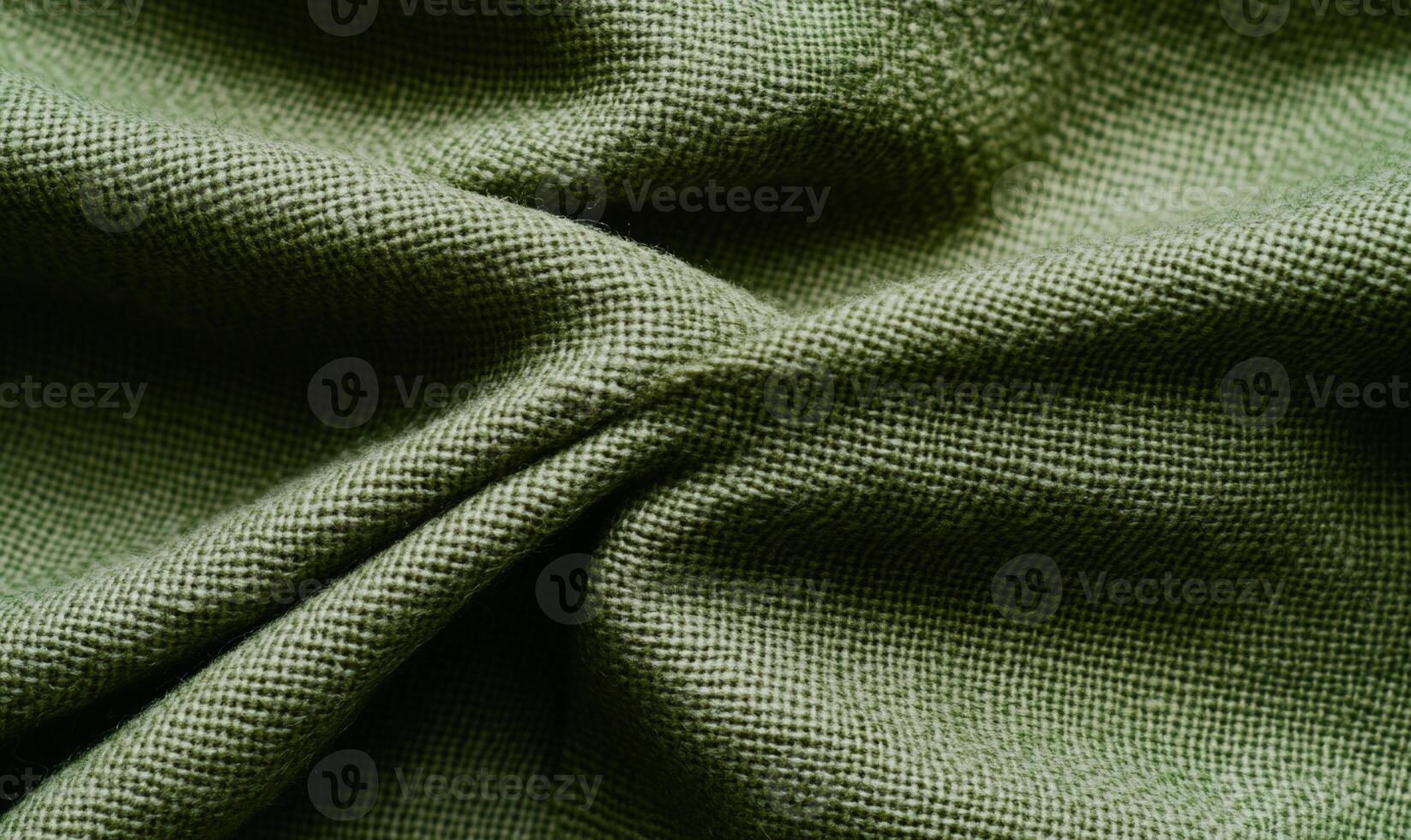 Olive green fabric texture, softly draped, showing subtle weave photo