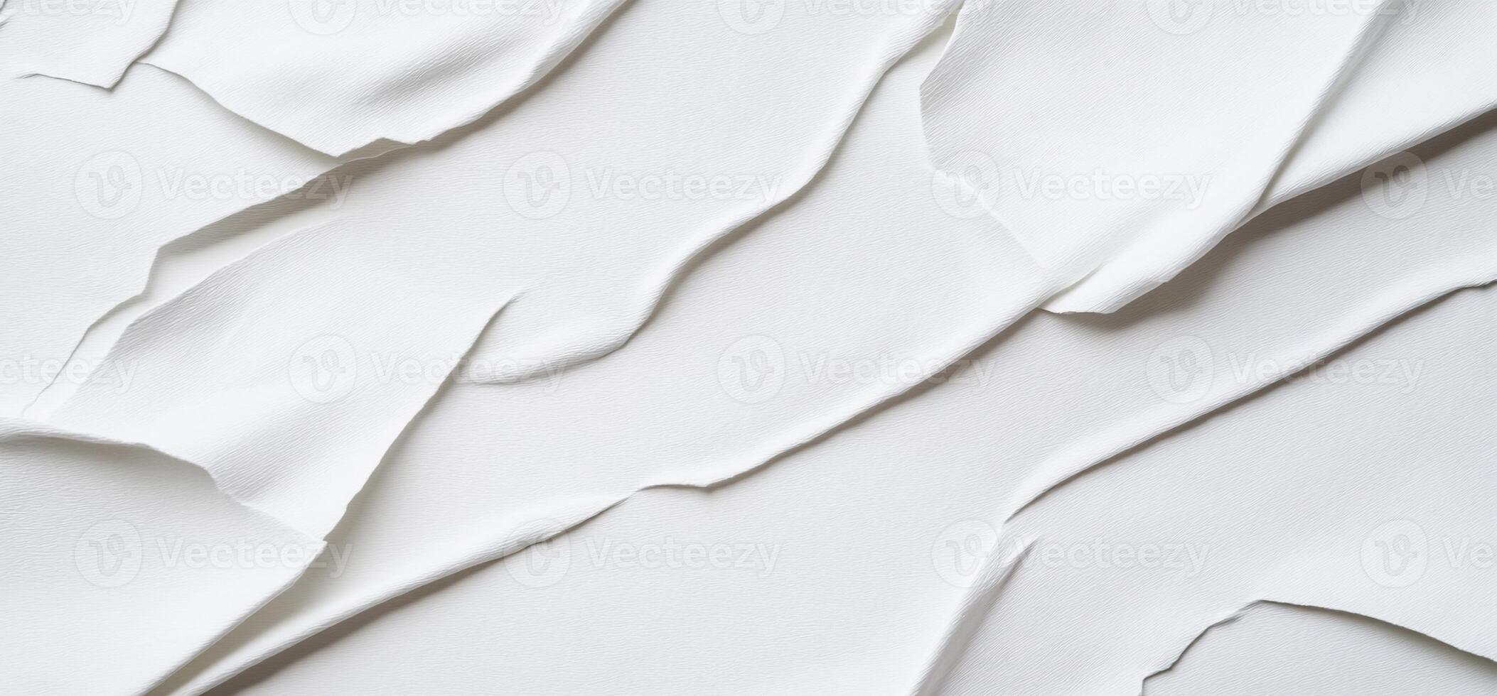 Abstract white texture with flowing, creased patterns photo