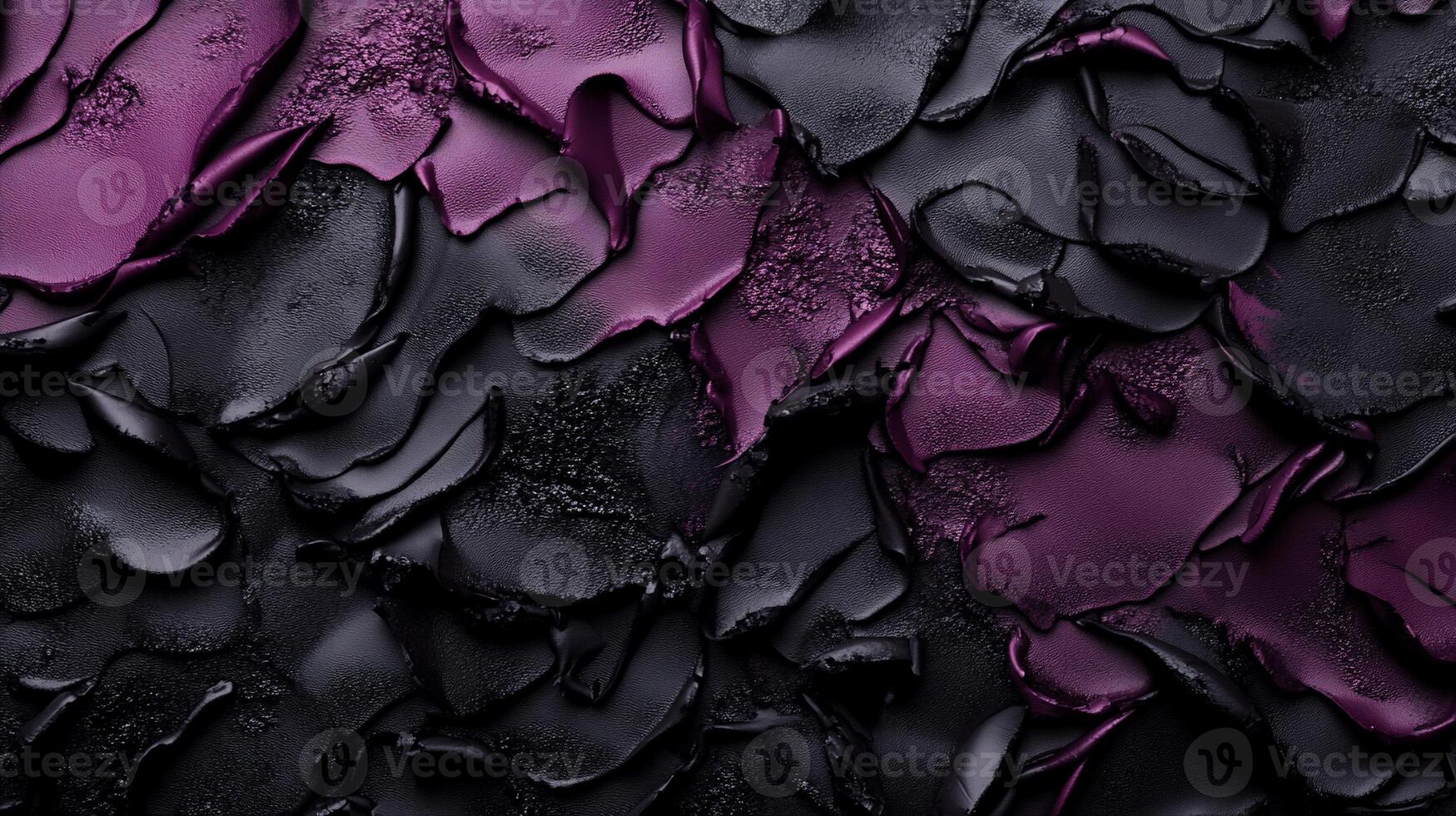 Abstract dark purple and black textured paint photo