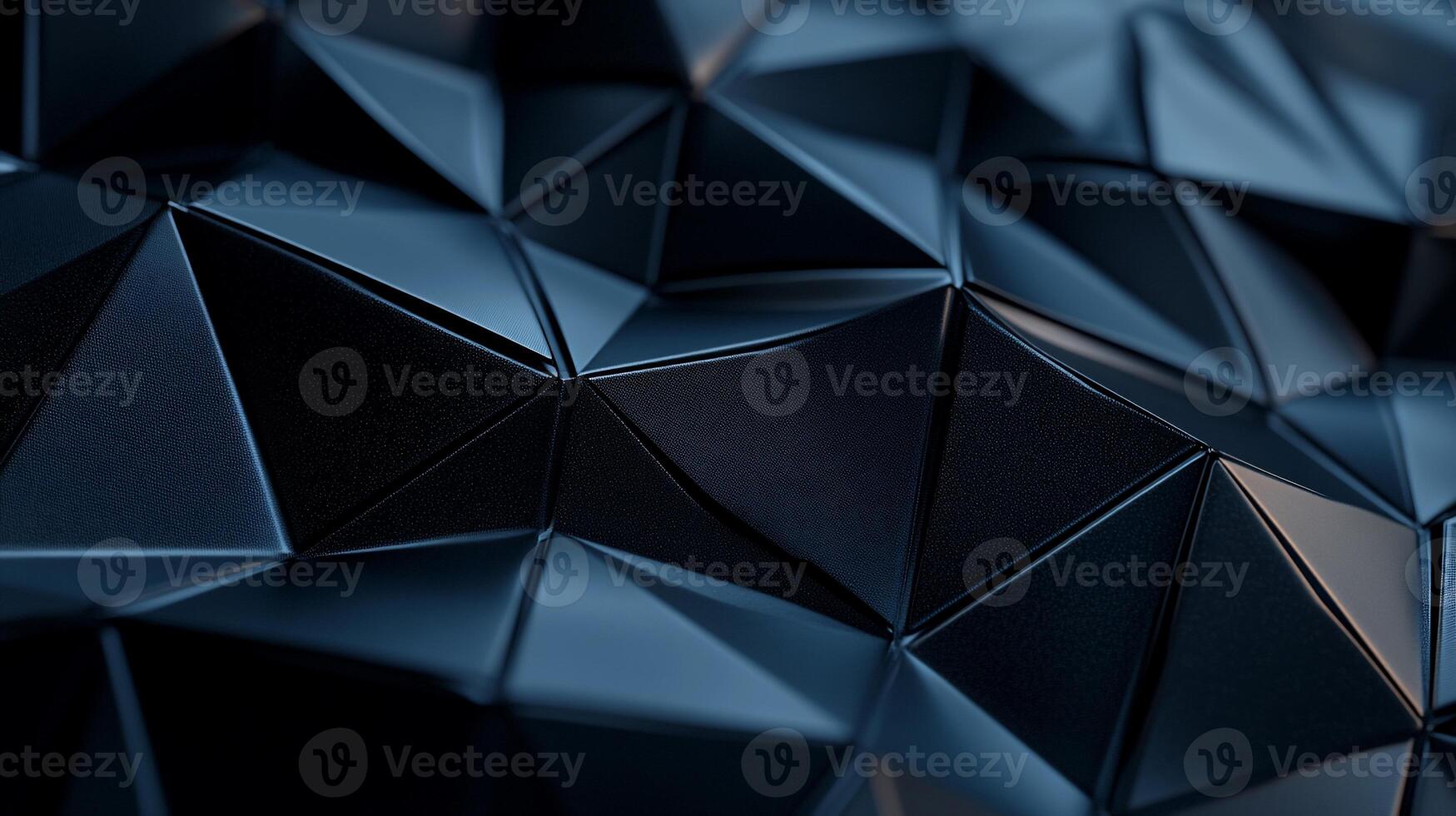Dark, metallic, low-poly triangular texture photo