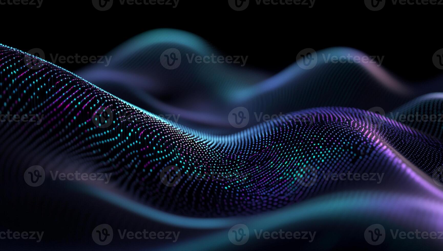 Abstract flowing data visualization with vibrant hues photo