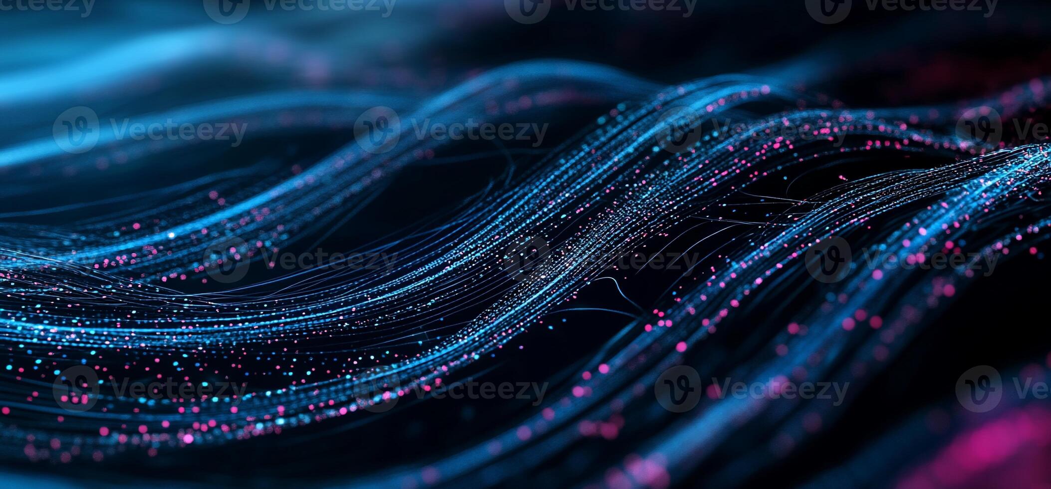 A close up of a wave of blue and pink lines photo