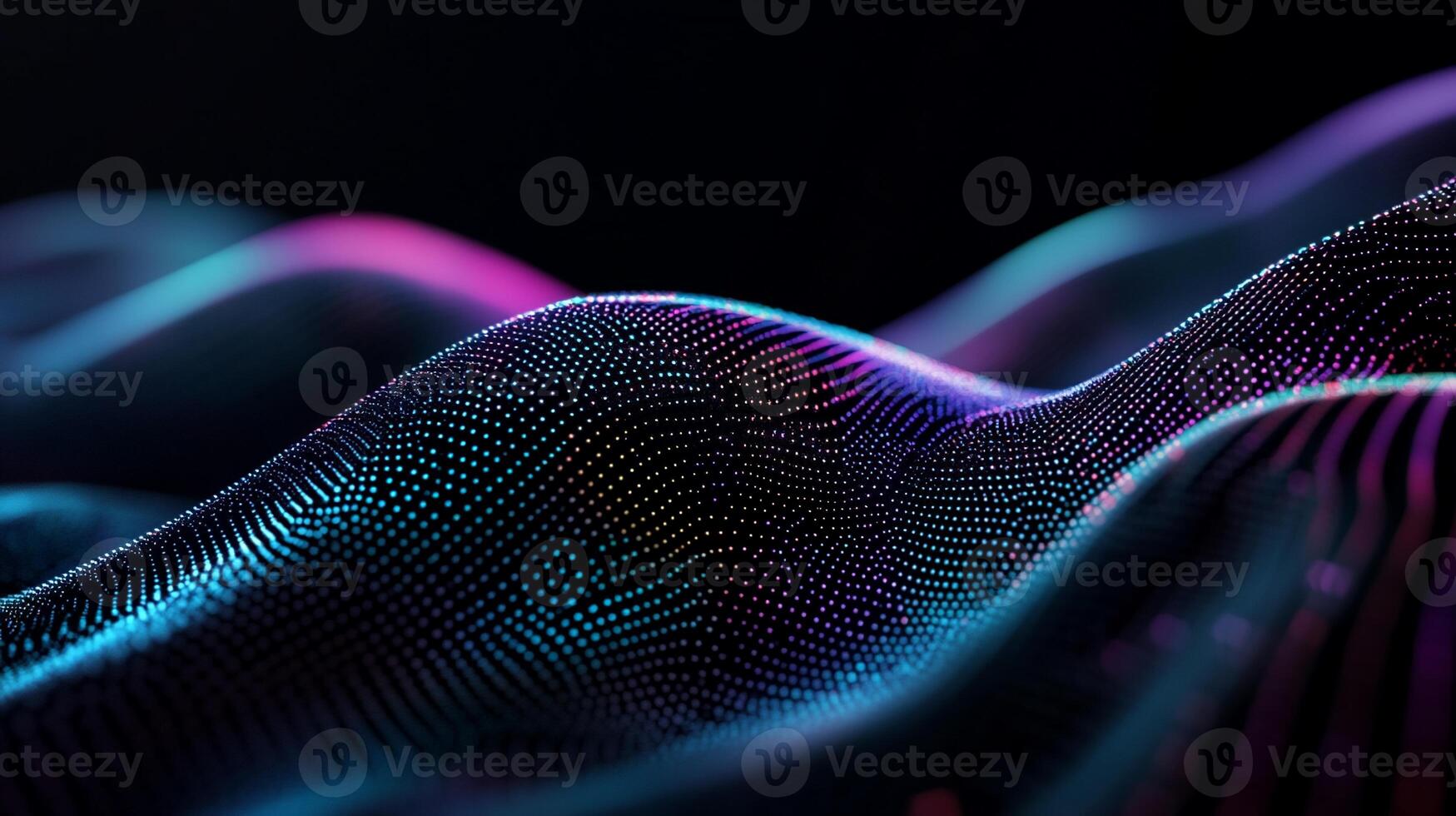 Abstract wavy data visualization photo
