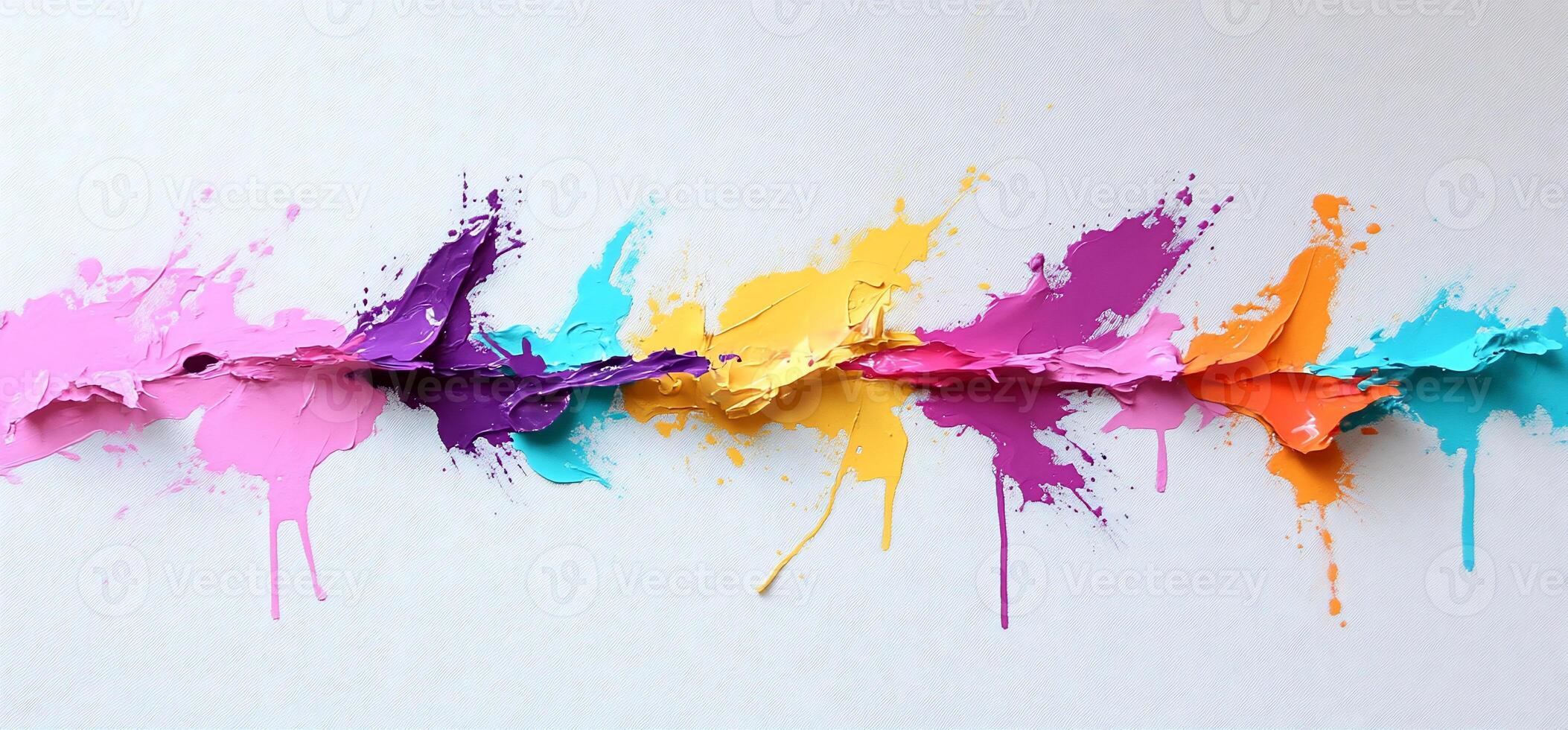 Vibrant Paint Splashes photo