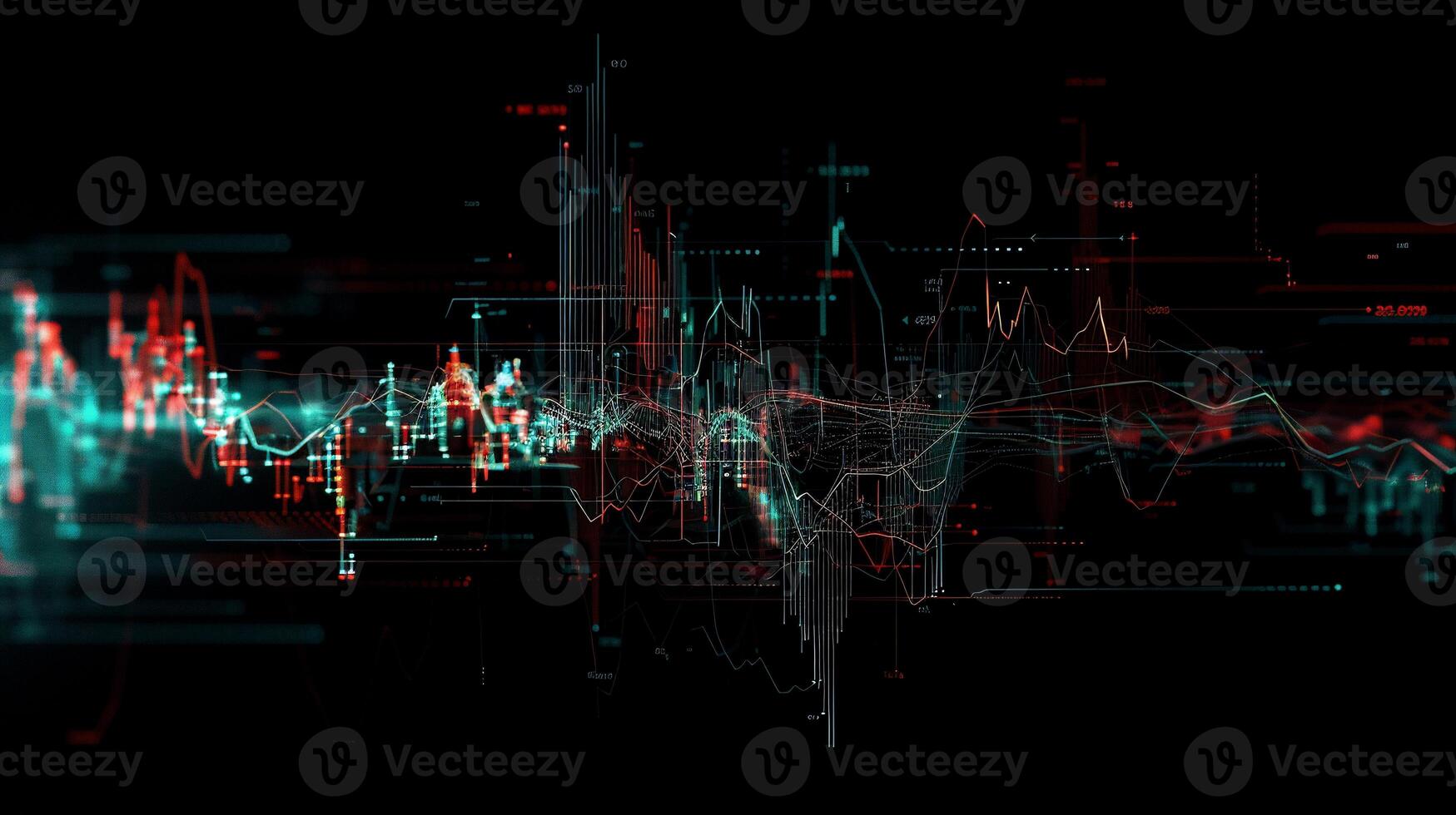 Abstract financial data visualization photo