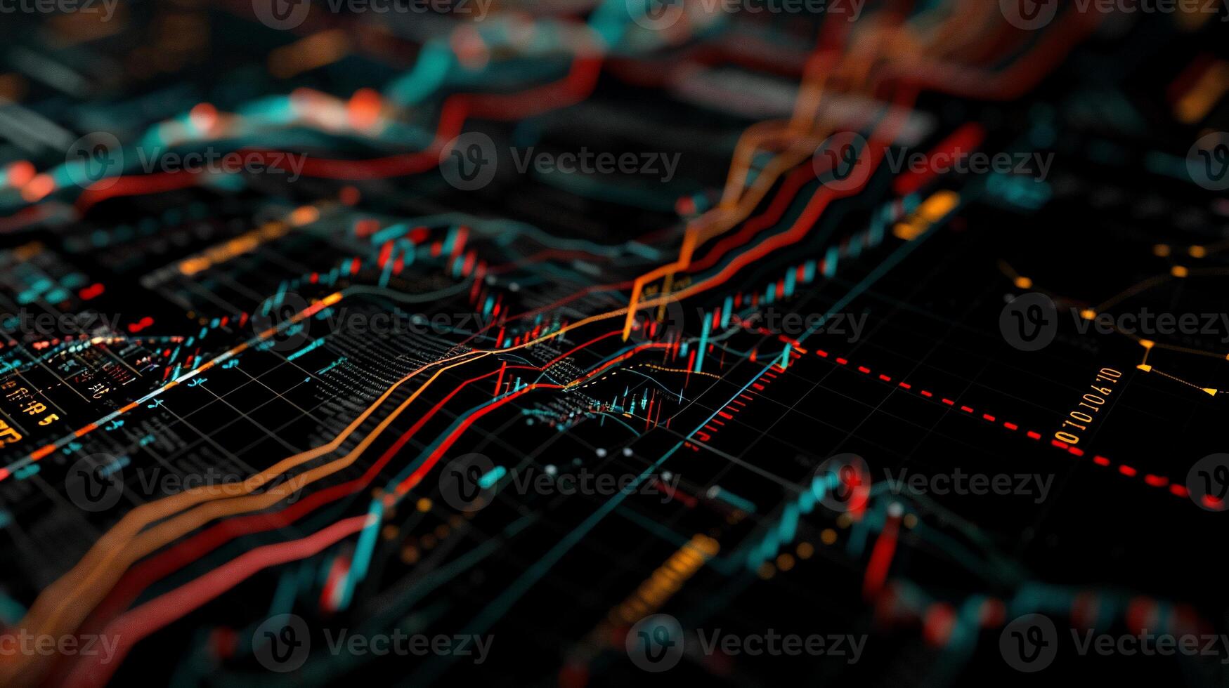 Financial data analysis dashboard photo
