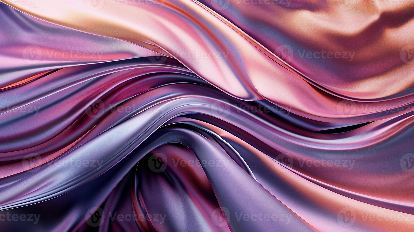 Abstract flowing fabric with gradient colours photo