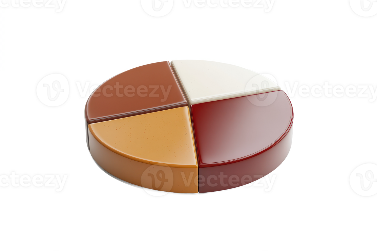 abstract colorful pie graph for business Shadowy Tint png