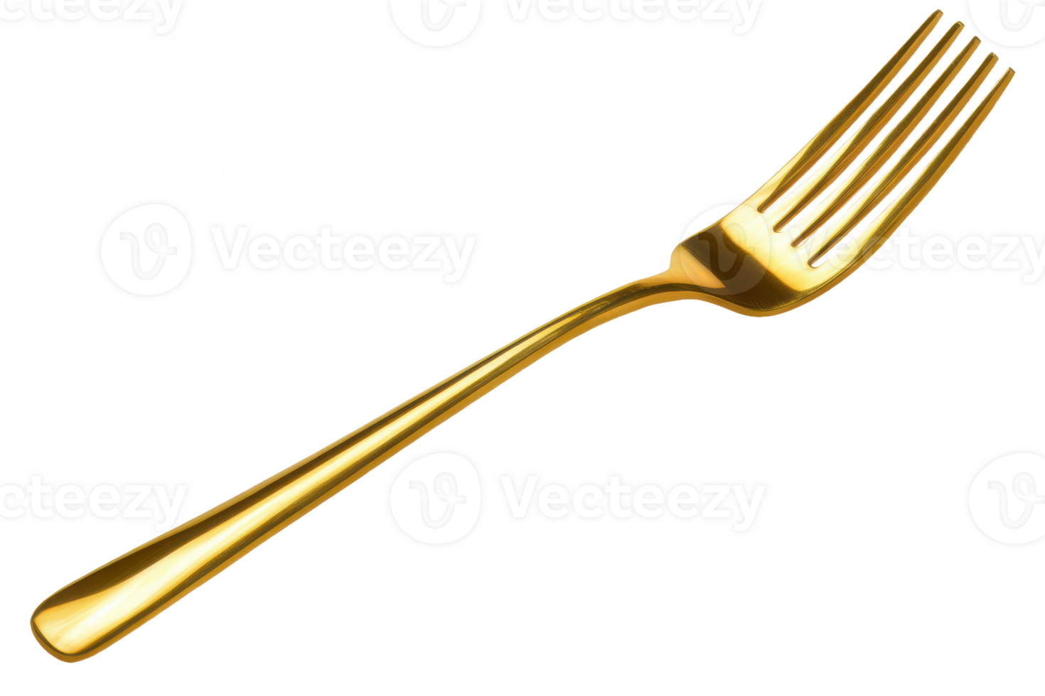 golden fork and its appeal in cutlery and d Abstract Transparent Art png