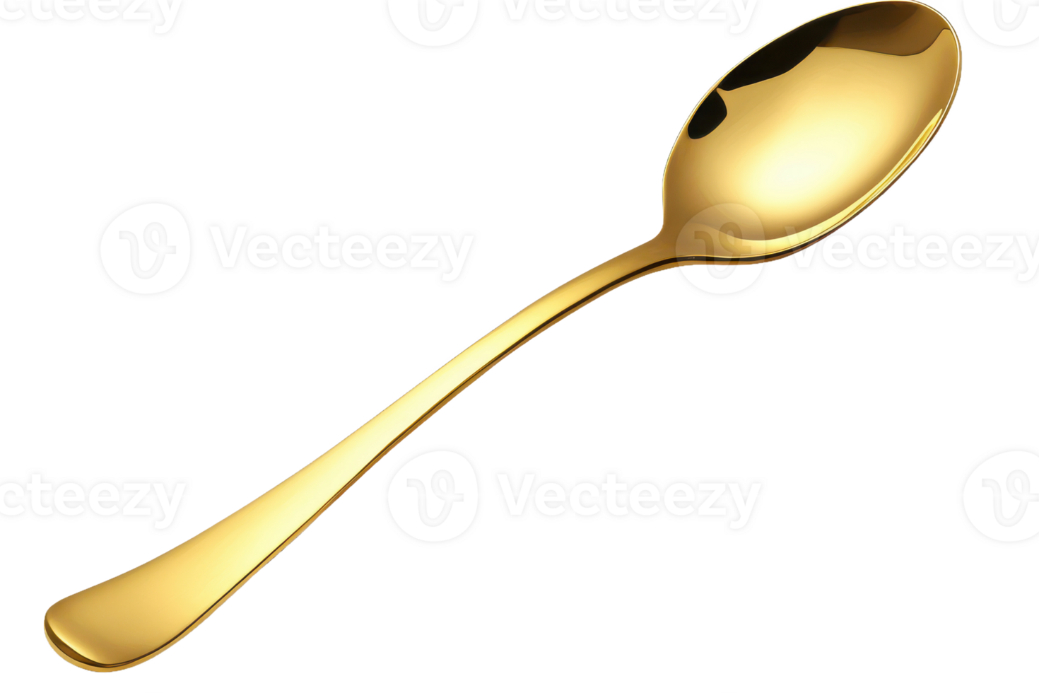 a golden spoon with a sleek and elegant design png