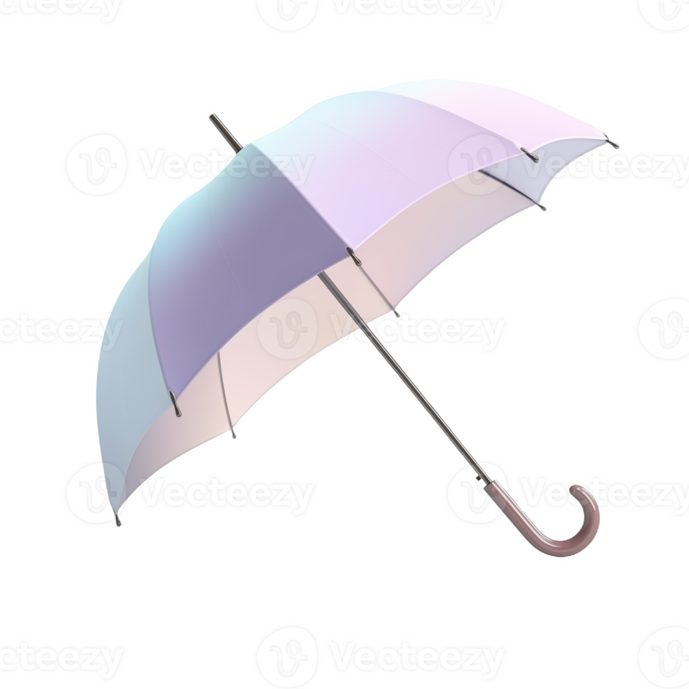 Pastel umbrella with smooth curves showcasing a gentle design png