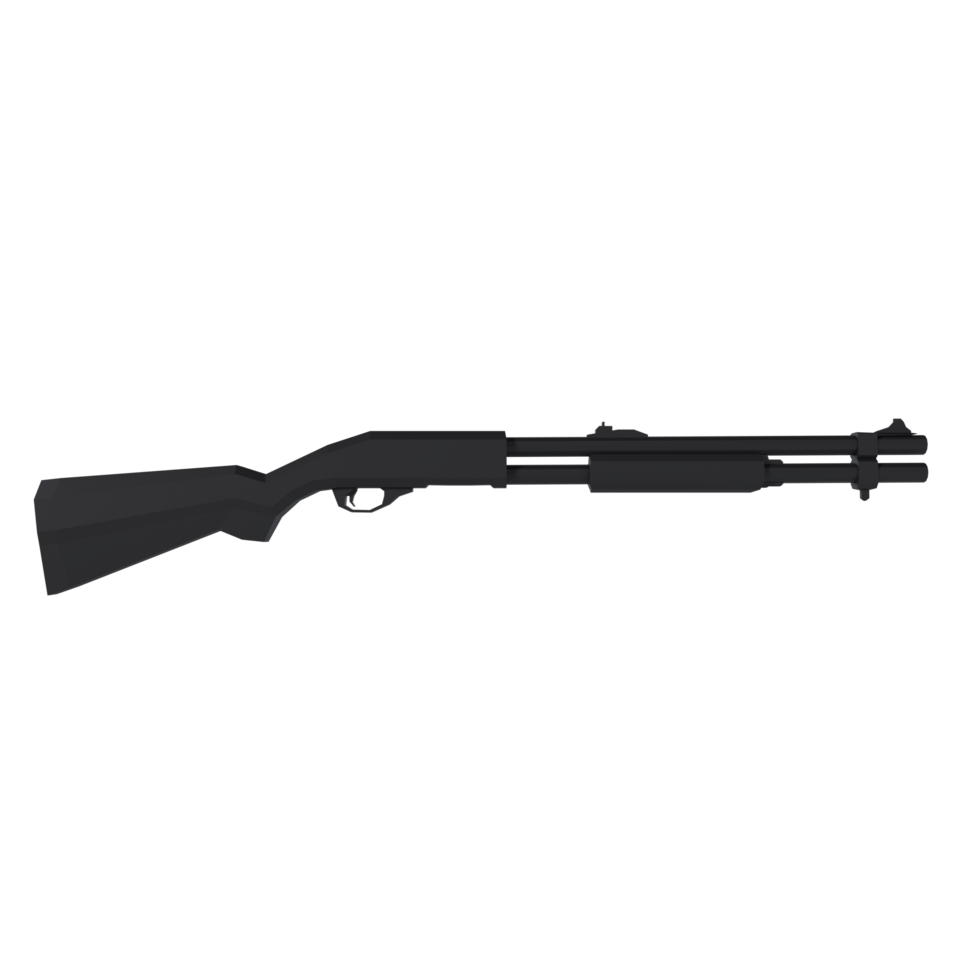 an shotgun weapon isolated on transparent png