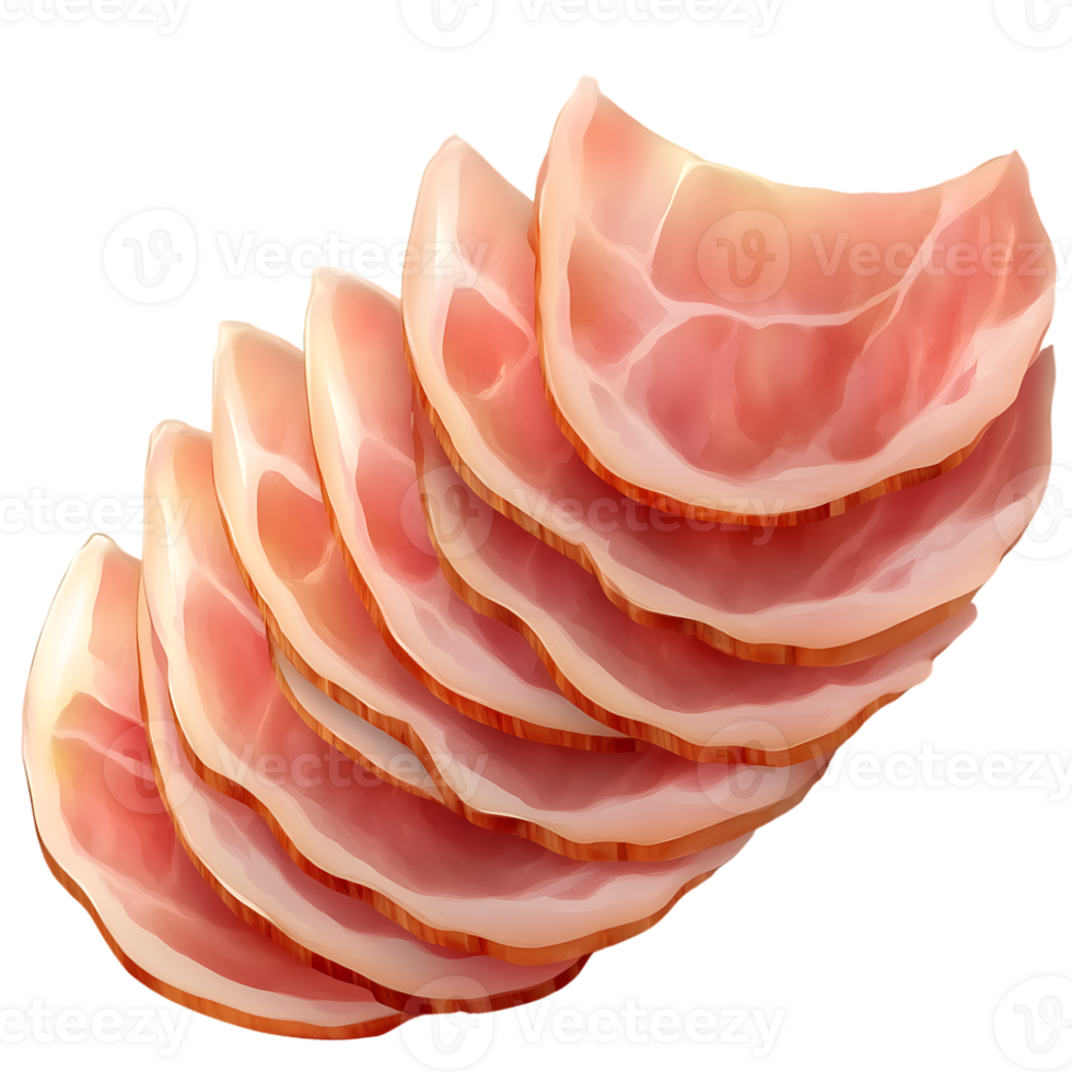 Ham slice, italian food png