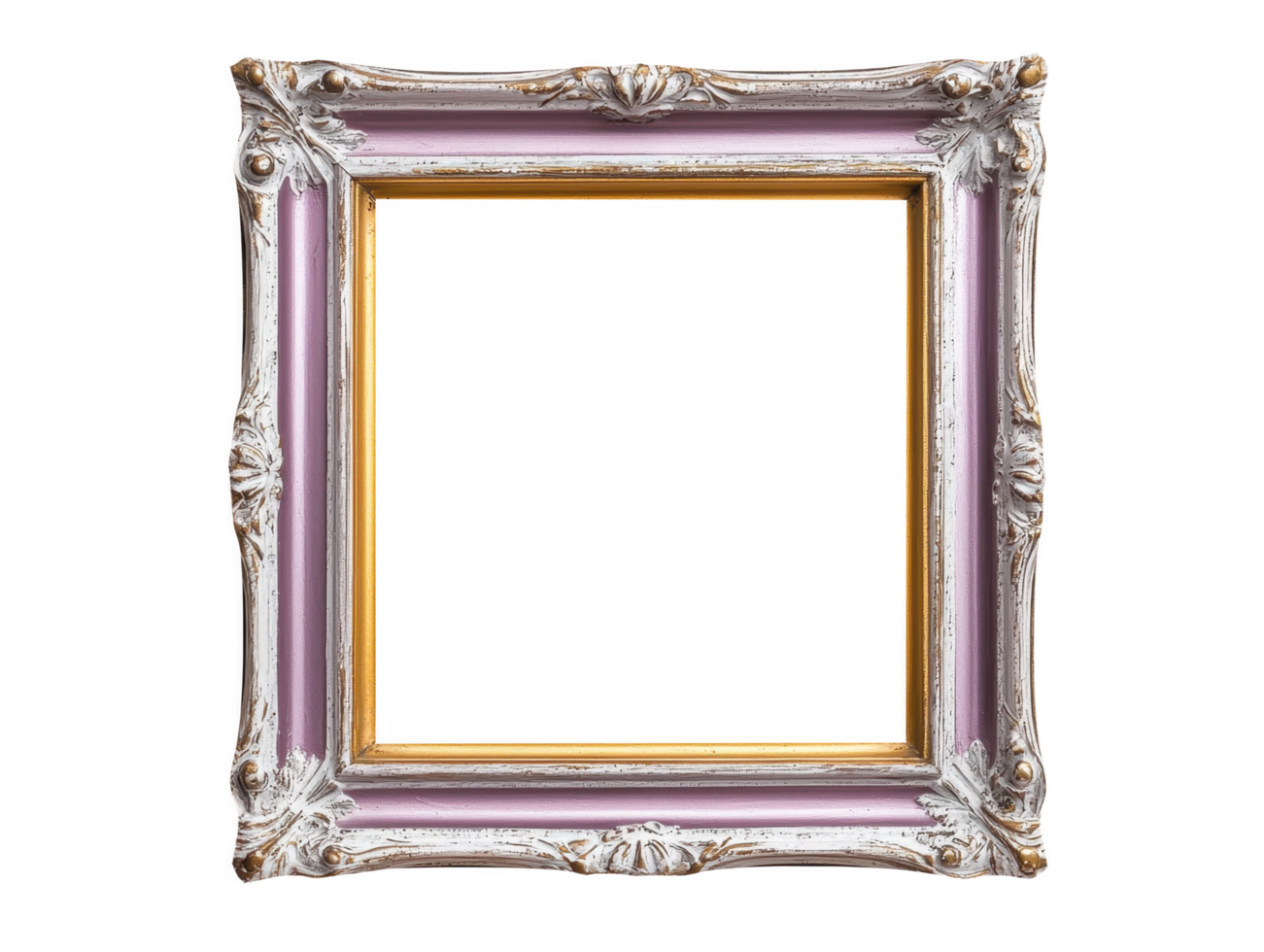 Artistic frame displaying blank canvas studio setting photography creative environment close-up view visual concept png