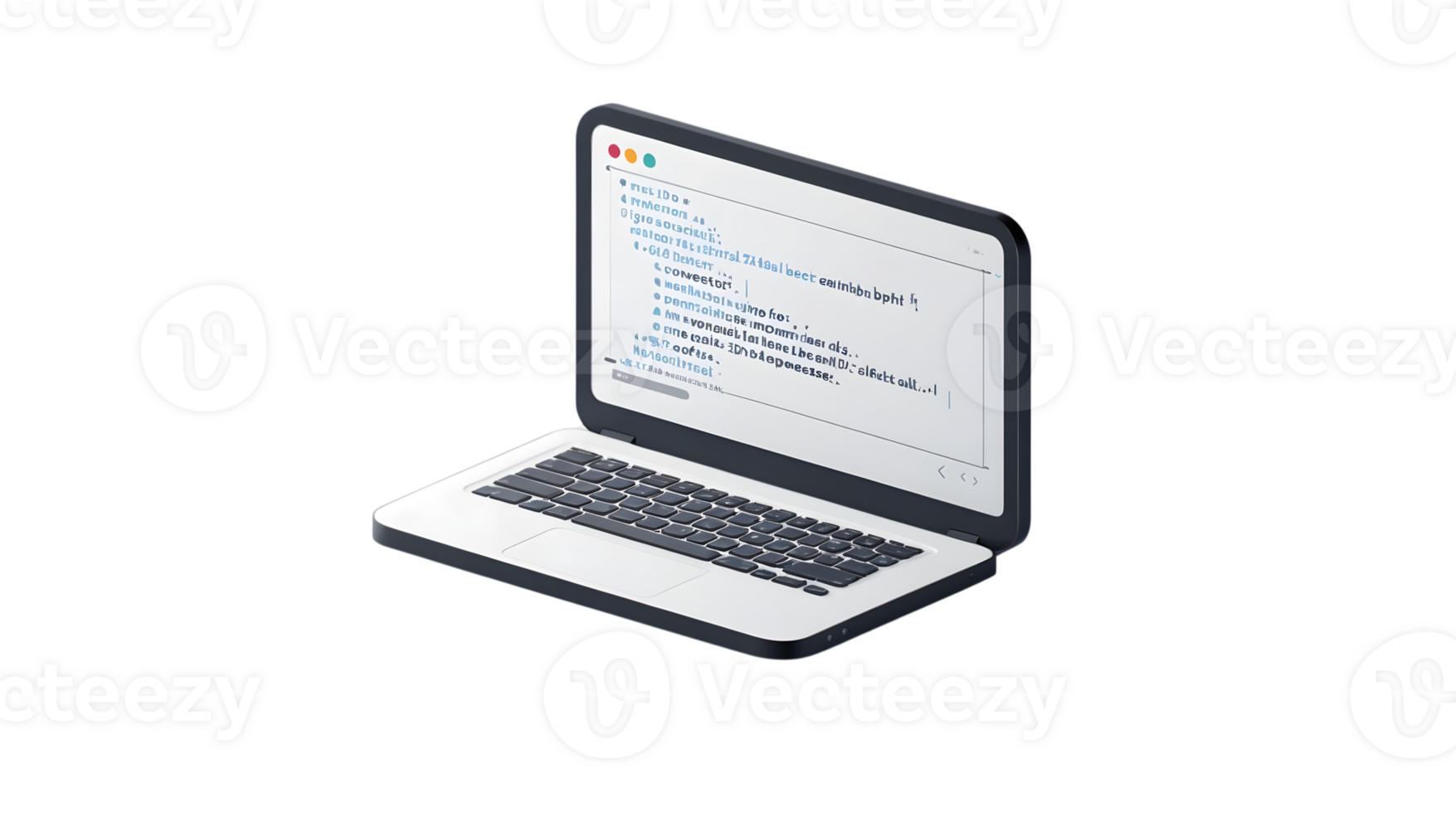 moderno computador portátil exibindo código dentro uma texto editor, ideal para programação e Programas desenvolvimento png