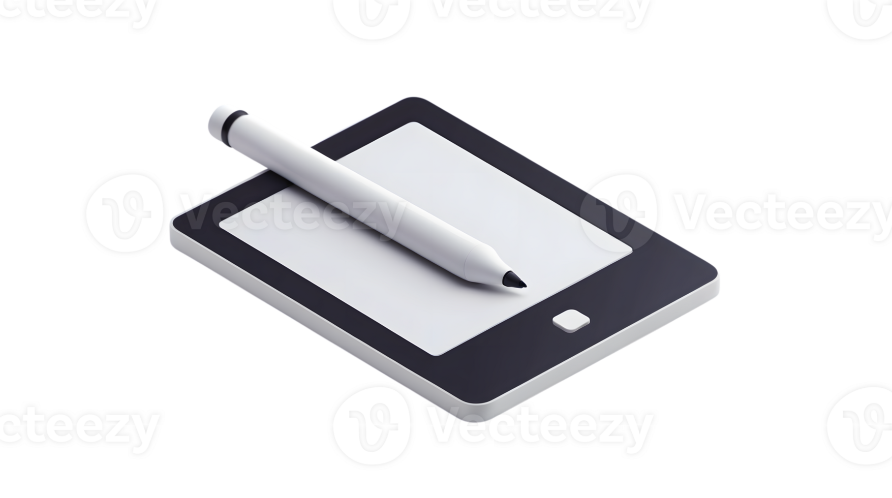 Modern Digital Drawing Tablet with Stylus Pen for Creative Design and Artwork png