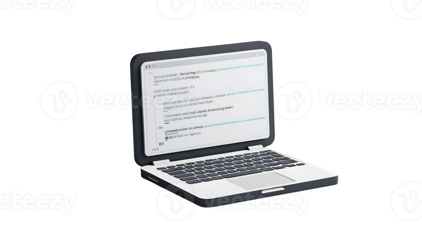 Modern Laptop Displaying Code on Screen Ideal for Programming, Development, and Tech Themes png