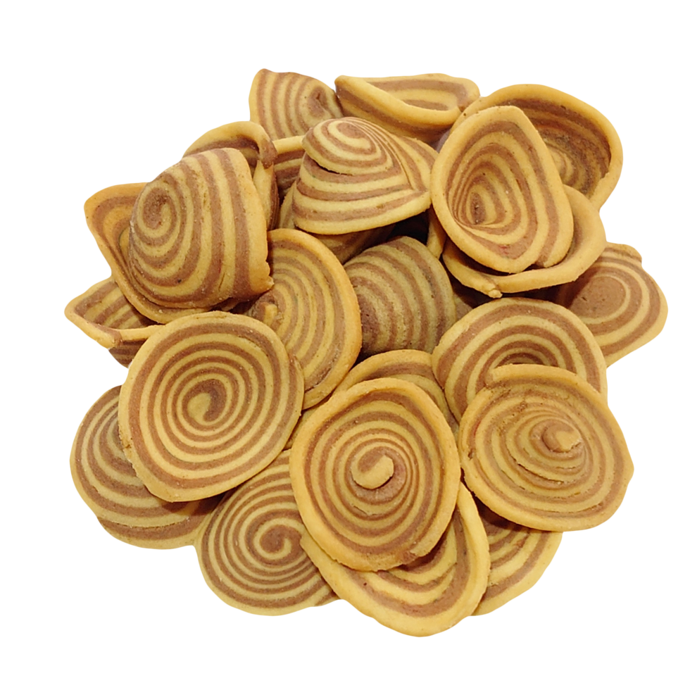 a pile of brown and white swirls png