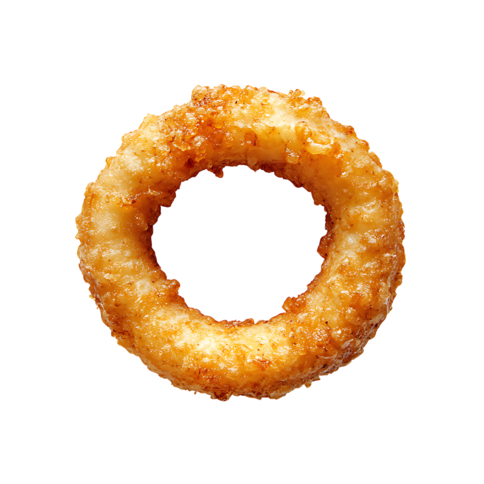 fried onion ring on a transparent background png